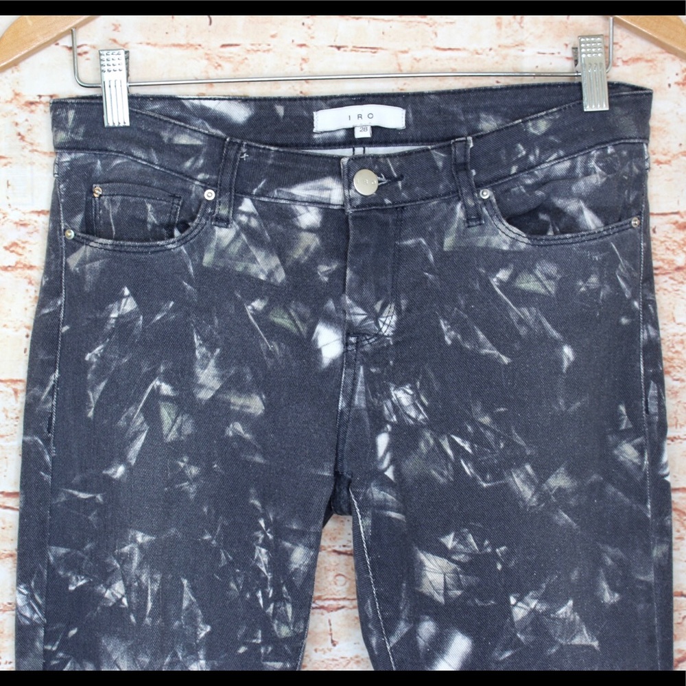 IRO Reighton Skinny Jeans Tie Dye Crystal Pattern - Picture 3 of 10